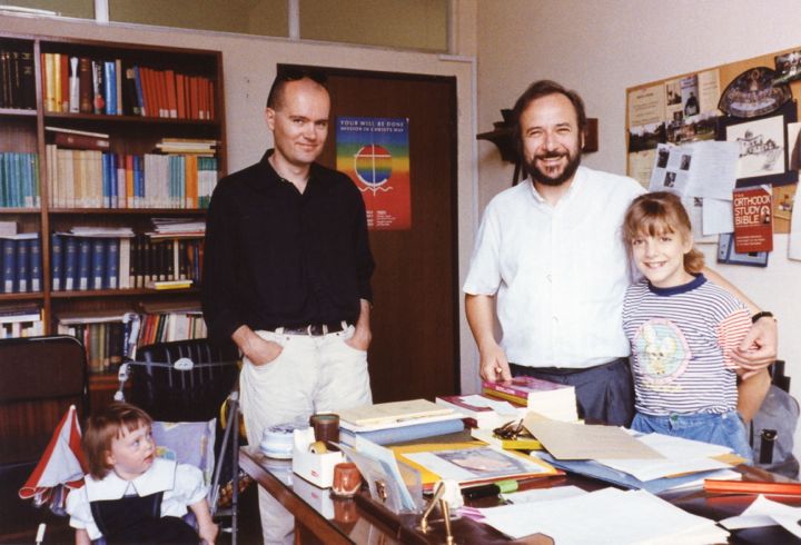 discussing with Petros Vassiliadis